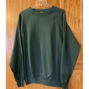 No Sweat Austin Apparel INC Mens Sweatshirt Crew Green Pullover USA 3XL New
